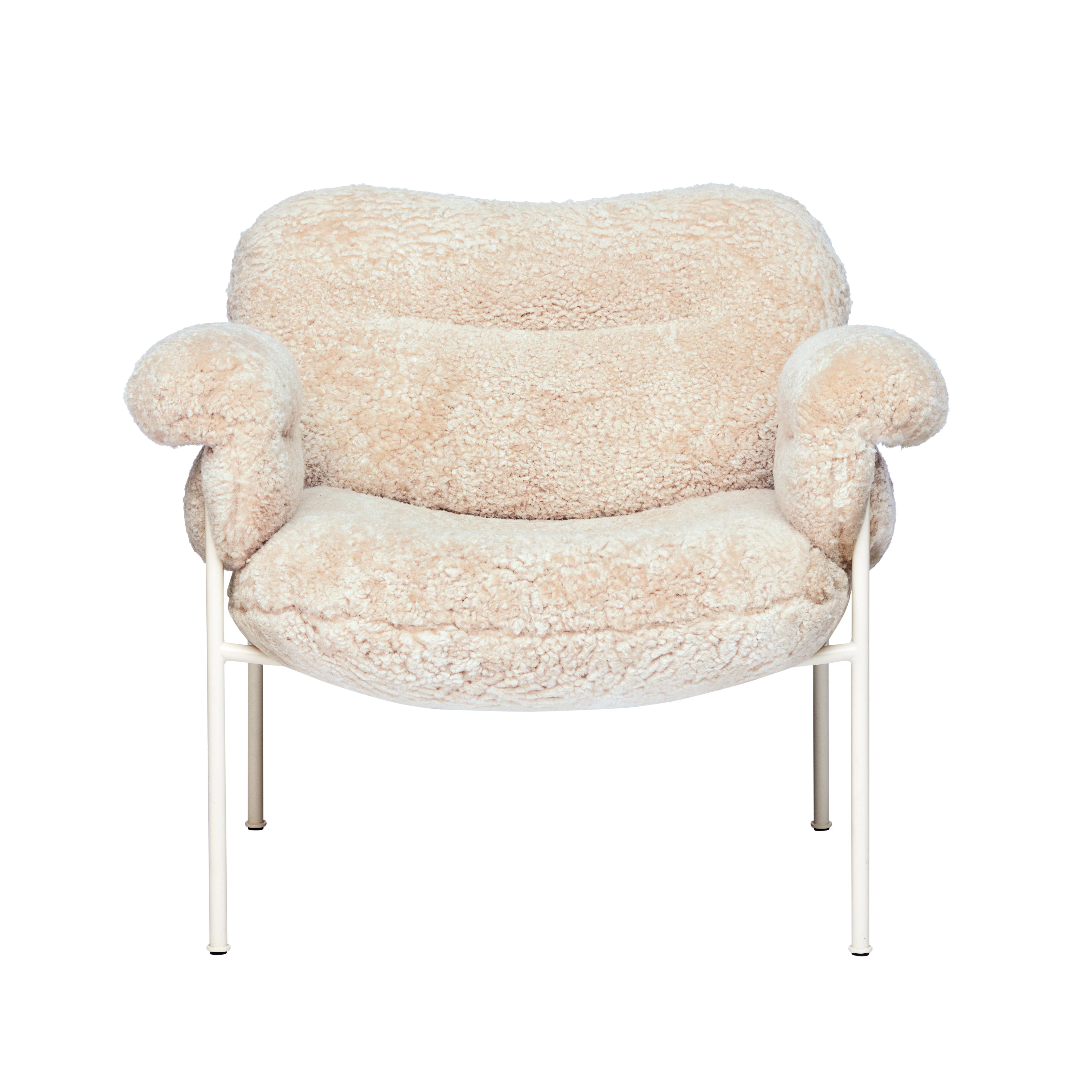 Fogia Bollo Loungestol a Ben / Mohawi - F&aring;rskinn P&auml;rlvit