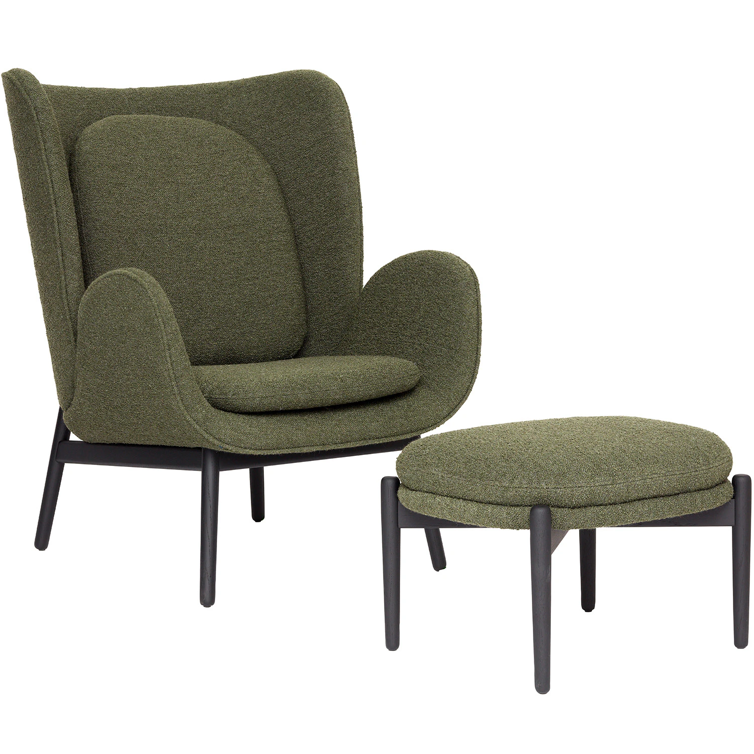 Fogia Embrace F&aring;t&ouml;lj Med Fotpall S Barnum Pine 9 - F&aring;t&ouml;ljer Textil Gr&ouml;n