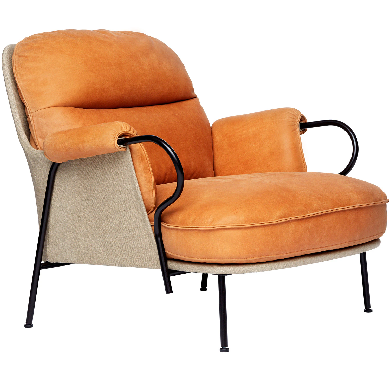 Fogia Lyra F&aring;t&ouml;lj - F&aring;t&ouml;ljer L&auml;der Vintage Cognac