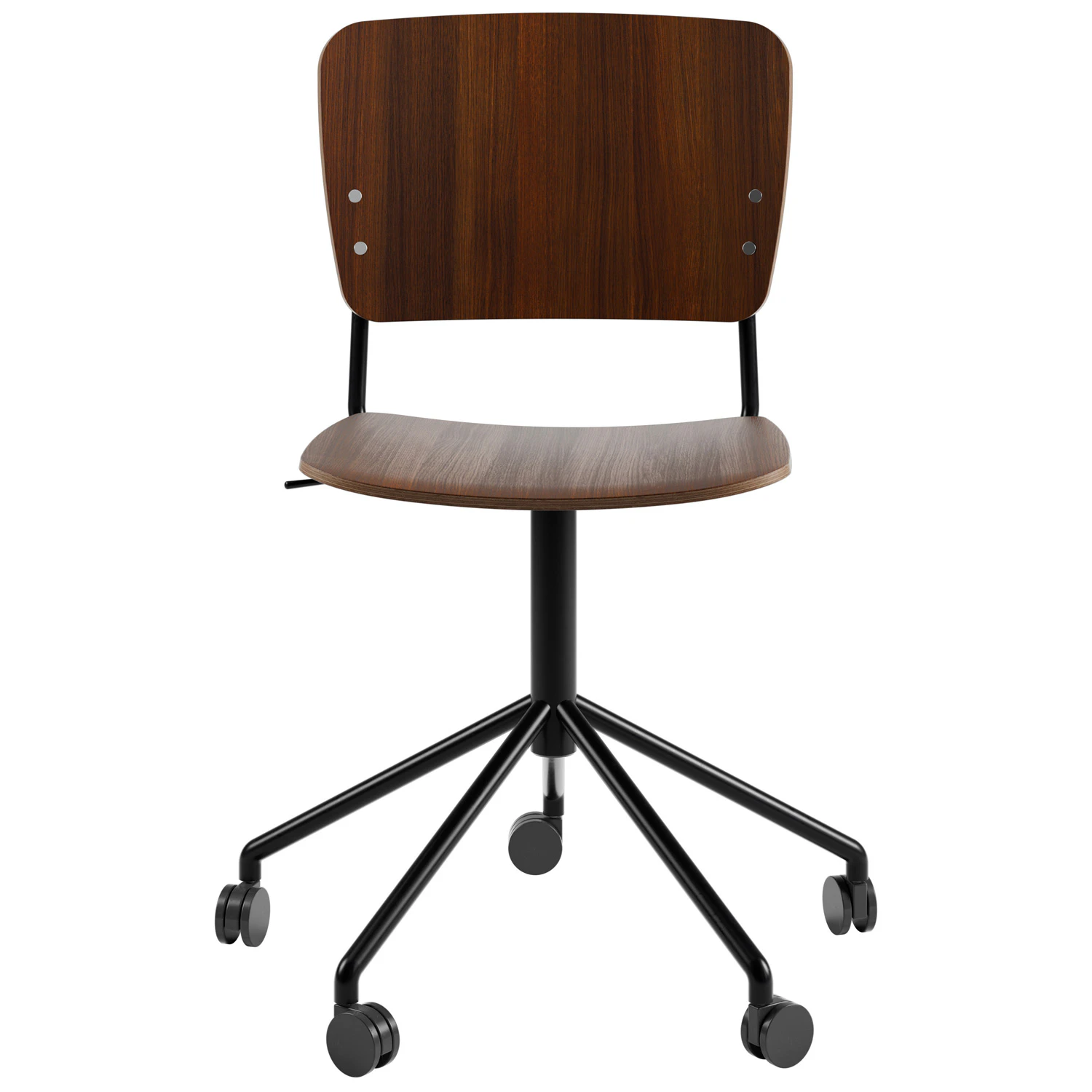 Fogia Mono Kontorsstol Svart Snurrunderrede - Kontorsstolar Metall R&ouml;kt Ek