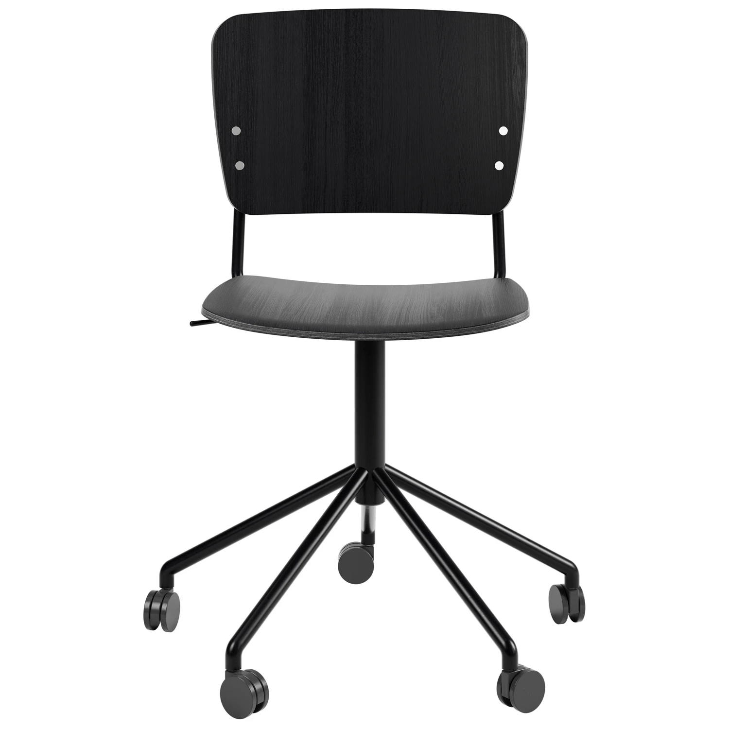 Fogia Mono Kontorsstol Svart Snurrunderrede Svartbetsad Ek - Kontorsstolar Metall Svartlaserad