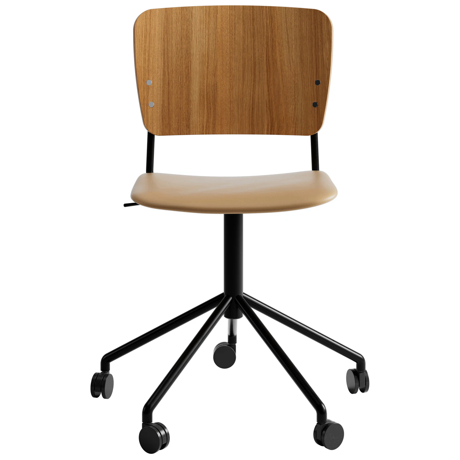 Fogia Mono Kontorsstol Svart Snurrunderrede Lackad /elmosoft 43054 - Kontorsstolar Metall Ek