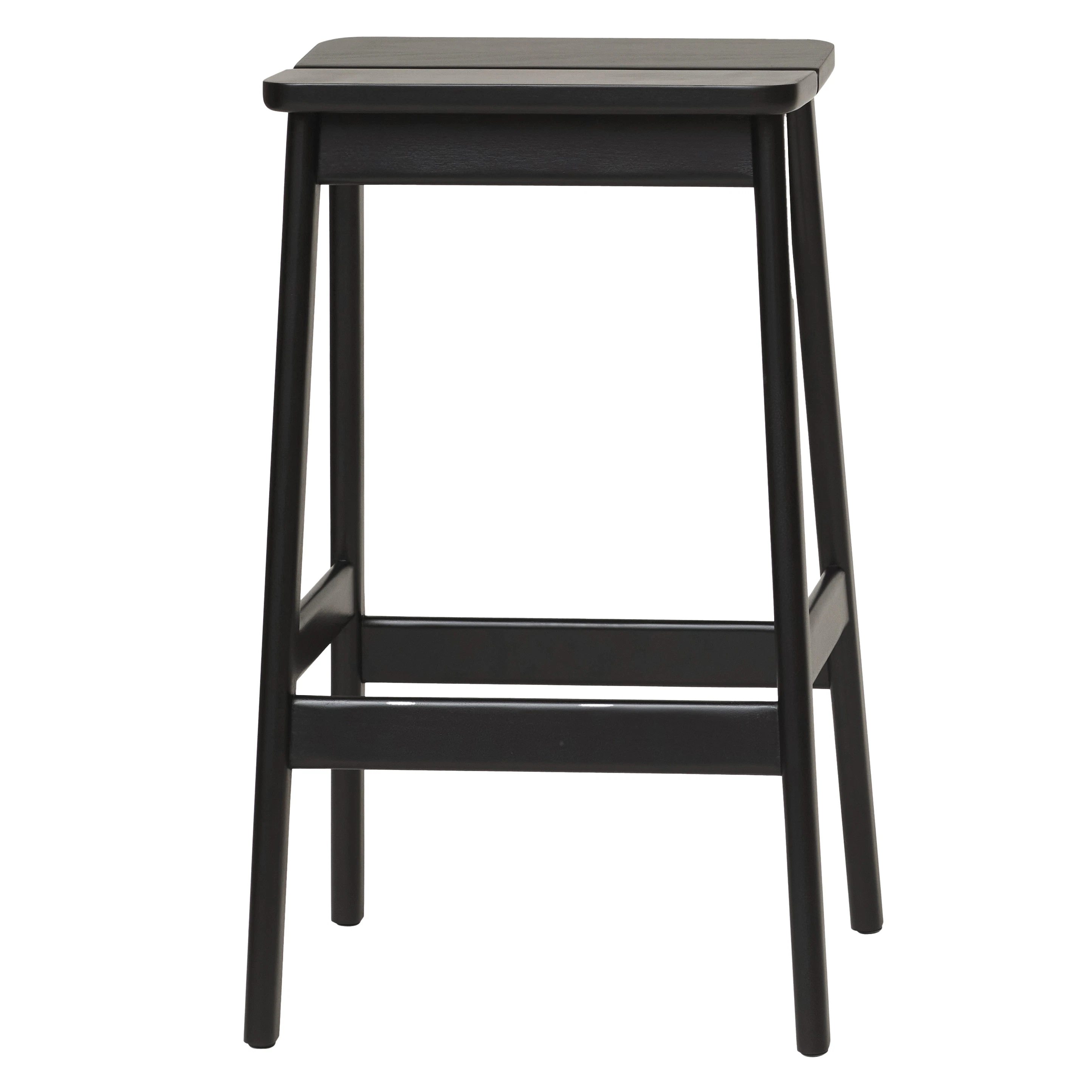 Form & Refine Angle Barpall 65 Cm Svartbetsad - Pallar Bok Svart bok