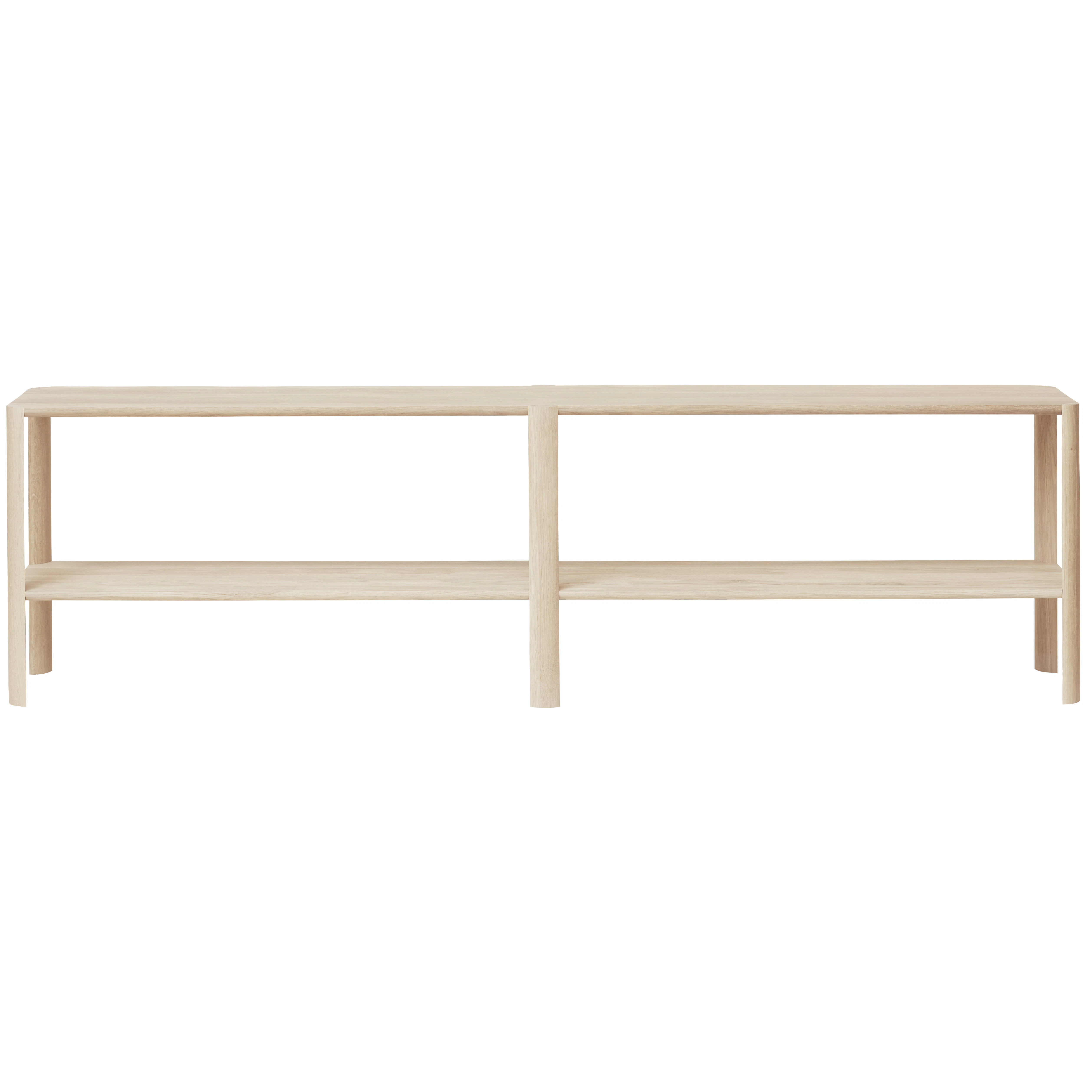 Form & Refine Leaf Hylla 2x2 Vitoljad - Sidobord & Avlastningsbord Ek Vit Ek