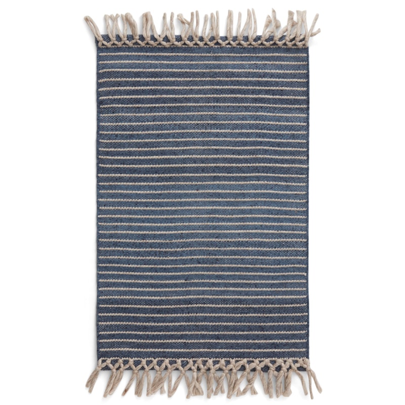 Bold Fringe Matta 140x200 cm, Dusty Blue