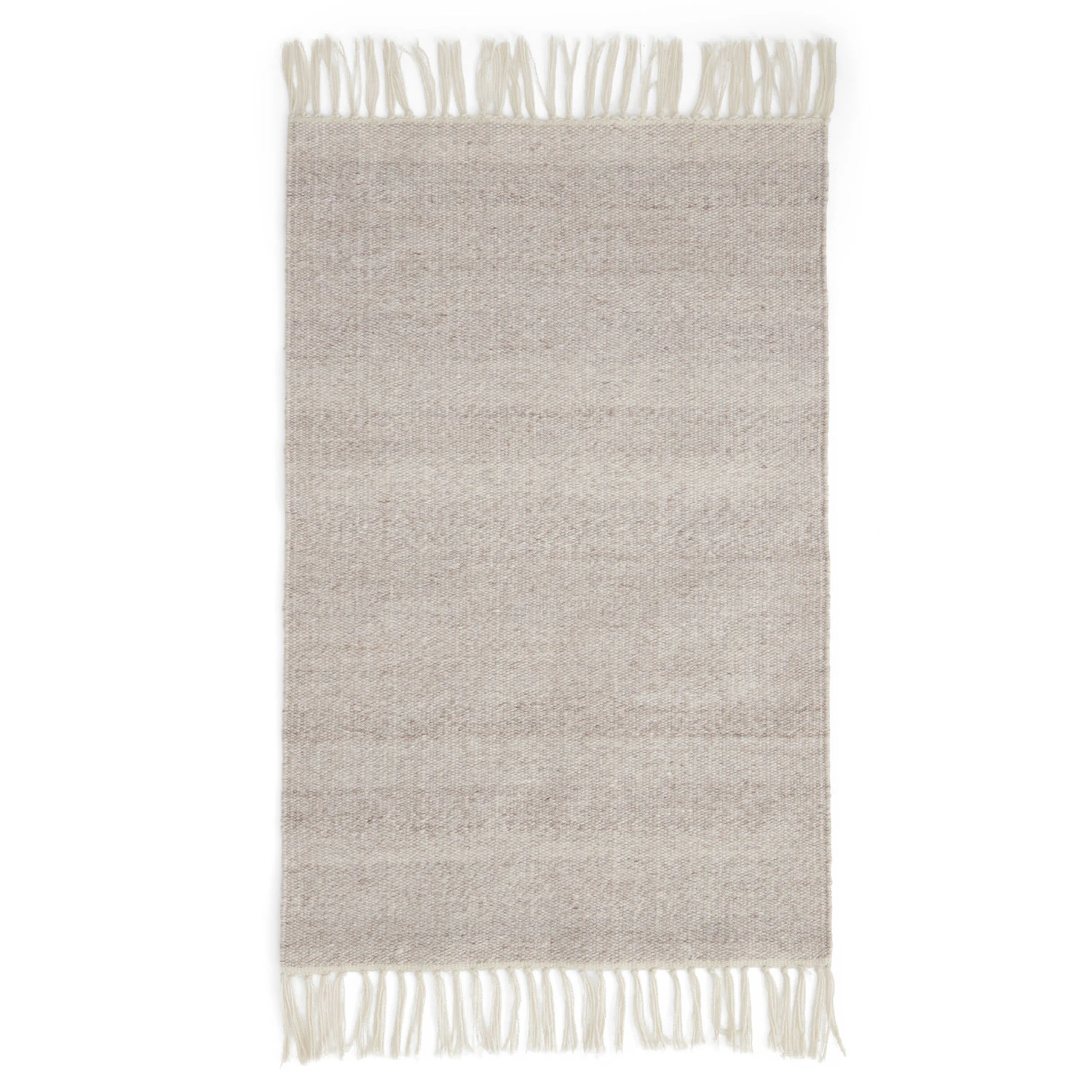 Formgatan Fringe Matta 140x200 Cm - Enfärgade mattor Återvunnen Pet Ivory