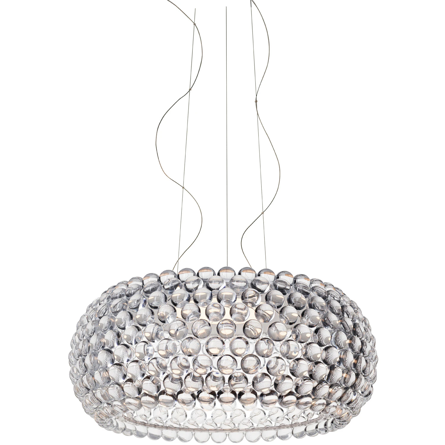 Foscarini Caboche Plus Grande Led Pendel Dimbar - Pendellampor Aluminium Transparent