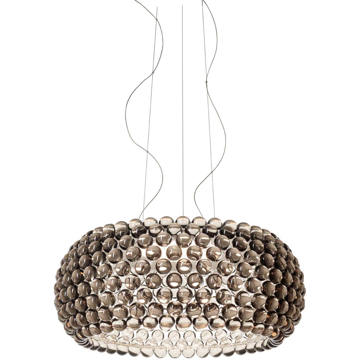 Foscarini Caboche Plus Grande Led Pendel Dimbar - Pendellampor Aluminium Grå