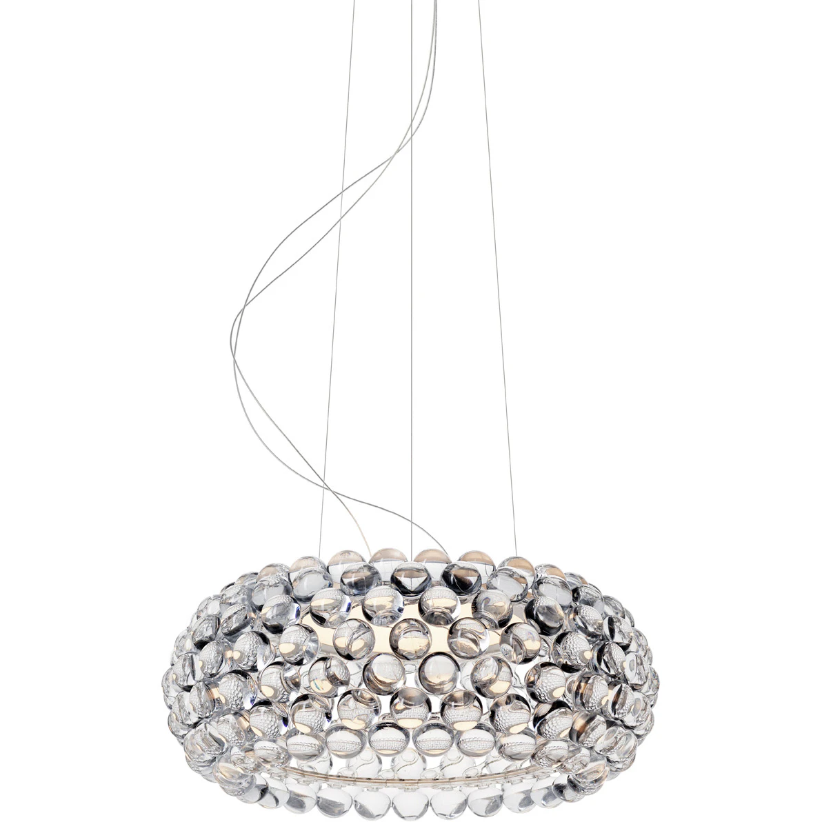 Foscarini Caboche Plus Media Pendel - Pendellampor Aluminium Transparent