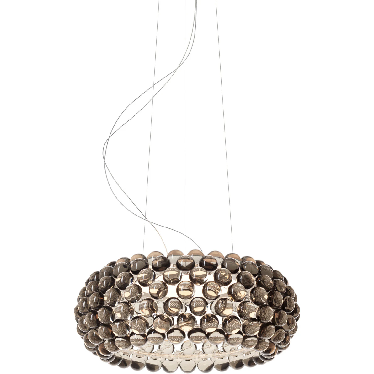 Foscarini Caboche Plus Media Led Pendel Dimbar - Pendellampor Aluminium Grå