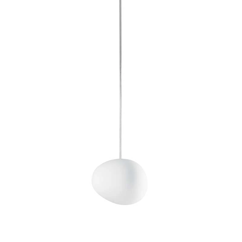 Foscarini Gregg Piccola Pendel - Pendellampor Munblåst Glas Vit