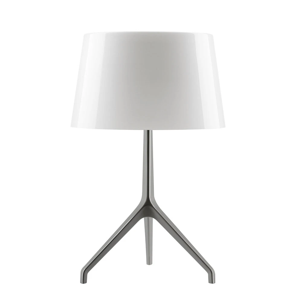 Foscarini Lumiere Bordslampa Xxs Svart Krom/ - Bordslampor Vit