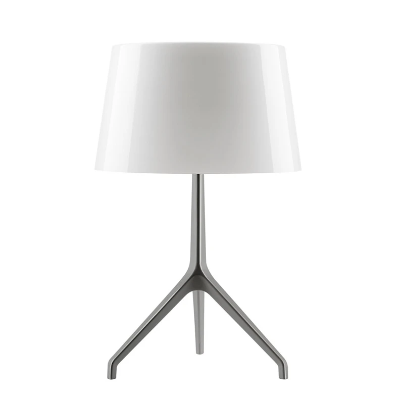 Lumiere Bordslampa XXS, Svart Krom/Vit