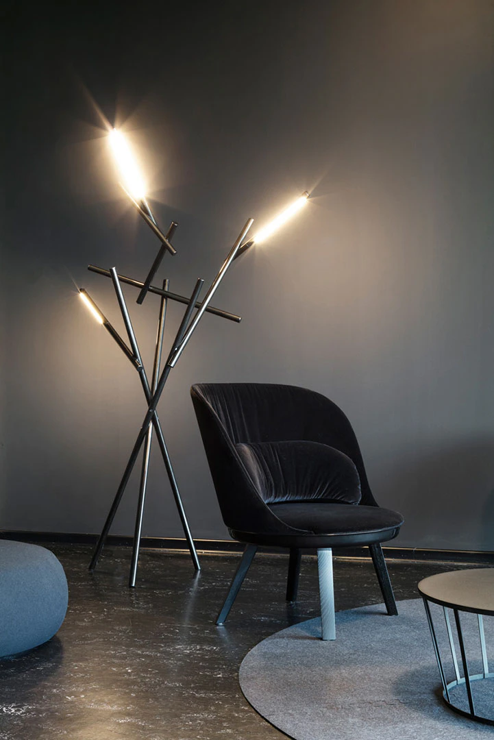 Foscarini Tuareg Golvlampa Krom/, svart från Foscarini, bild 3