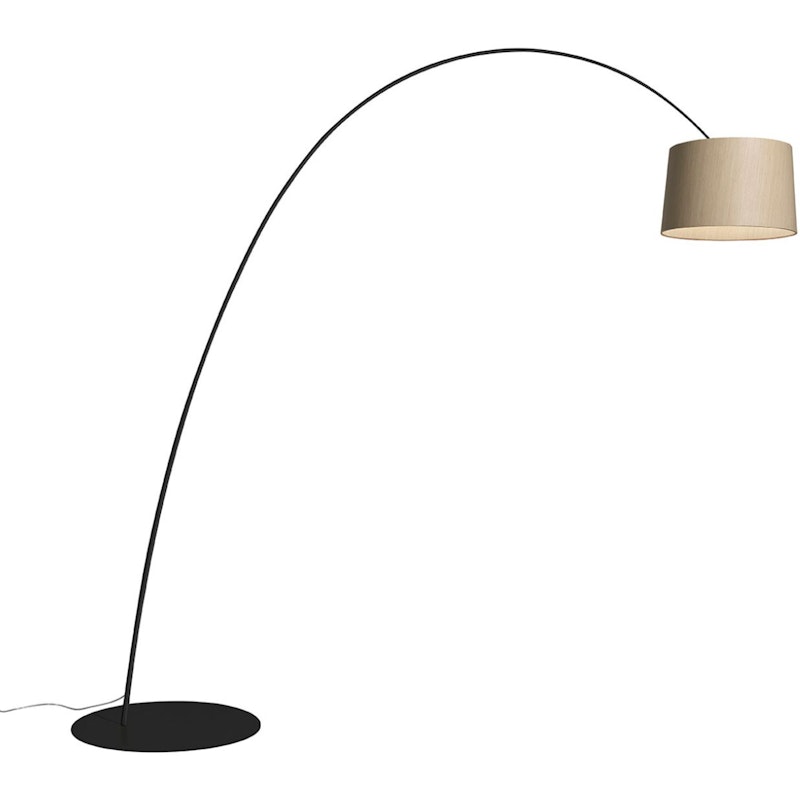 Twiggy Elle Wood Golvlampa, Svart & Ek
