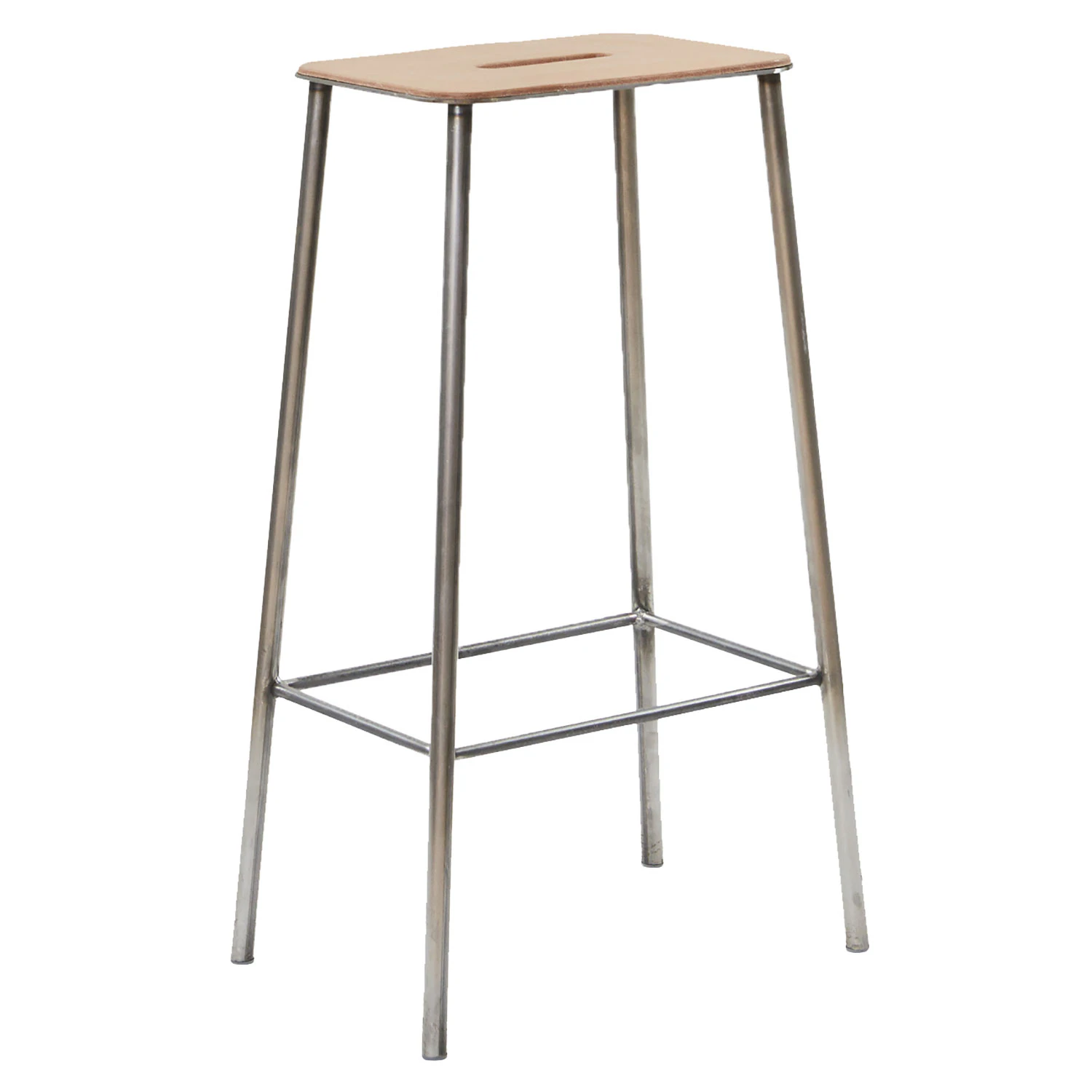 Frama Adam Stool Barstol 76 Cm L&auml;der/ - Barstolar St&aring;l Natur
