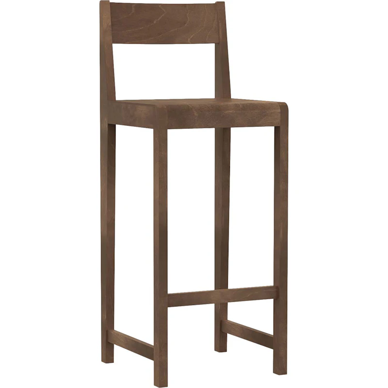 01 Barstol H76 cm, Mörkbrun