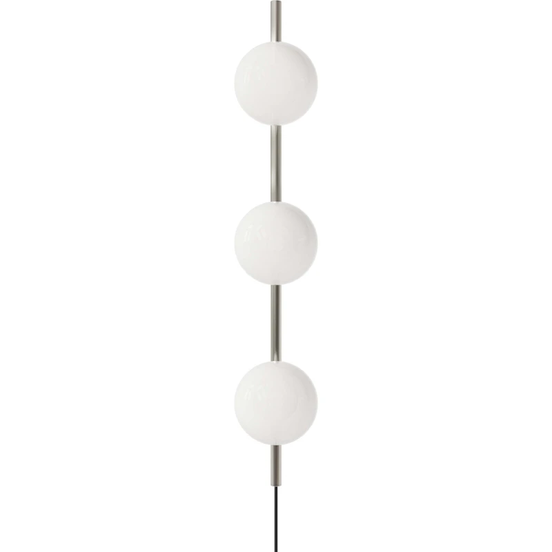 Ovoid Triple Vägglampa, Rostfritt Stål