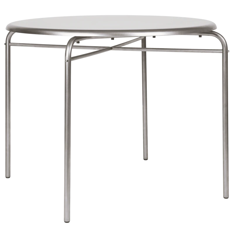 Petit Rond Bord Rostfritt Stål, Ø90 cm