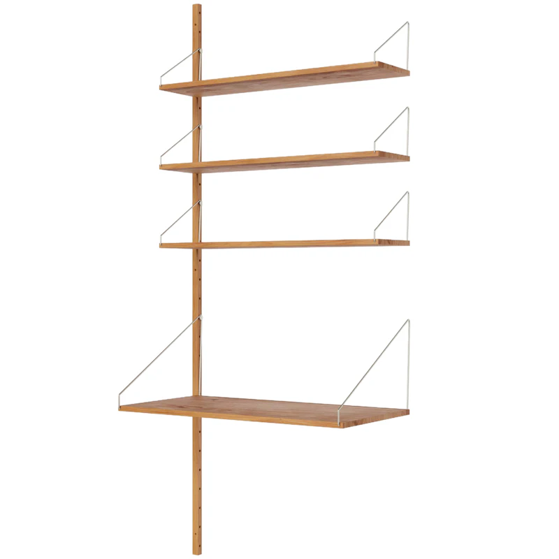 Library Add-On Hylla 185x80 cm, Ek