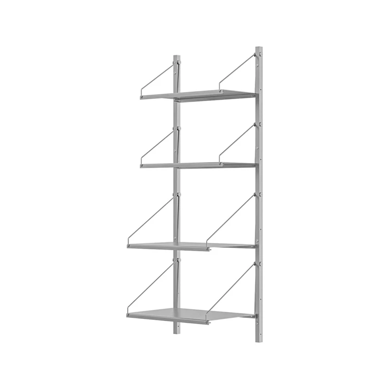 Library Hylla 108x42,5 cm, Rostfritt Stål
