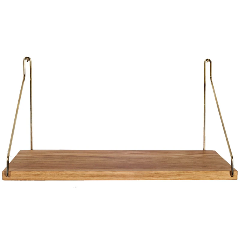 Frama Single Shelf Hylde 20x40 Olieret Eg/Messing