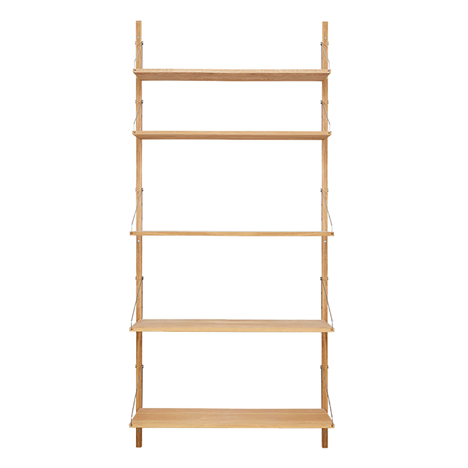 Frama Library Hylla 185cm - Modulära hyllsystem Rostfritt Stål Natur