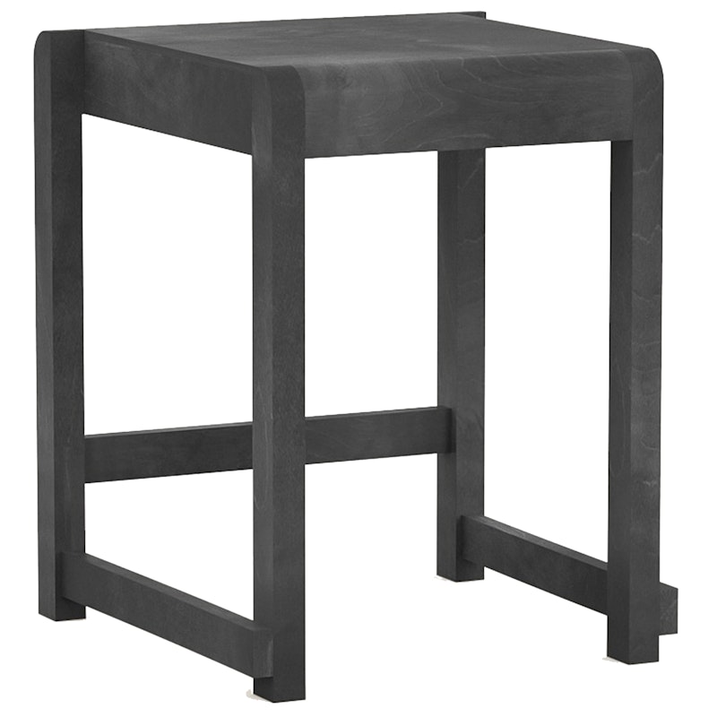 Low Stool 01 Pall, Svart