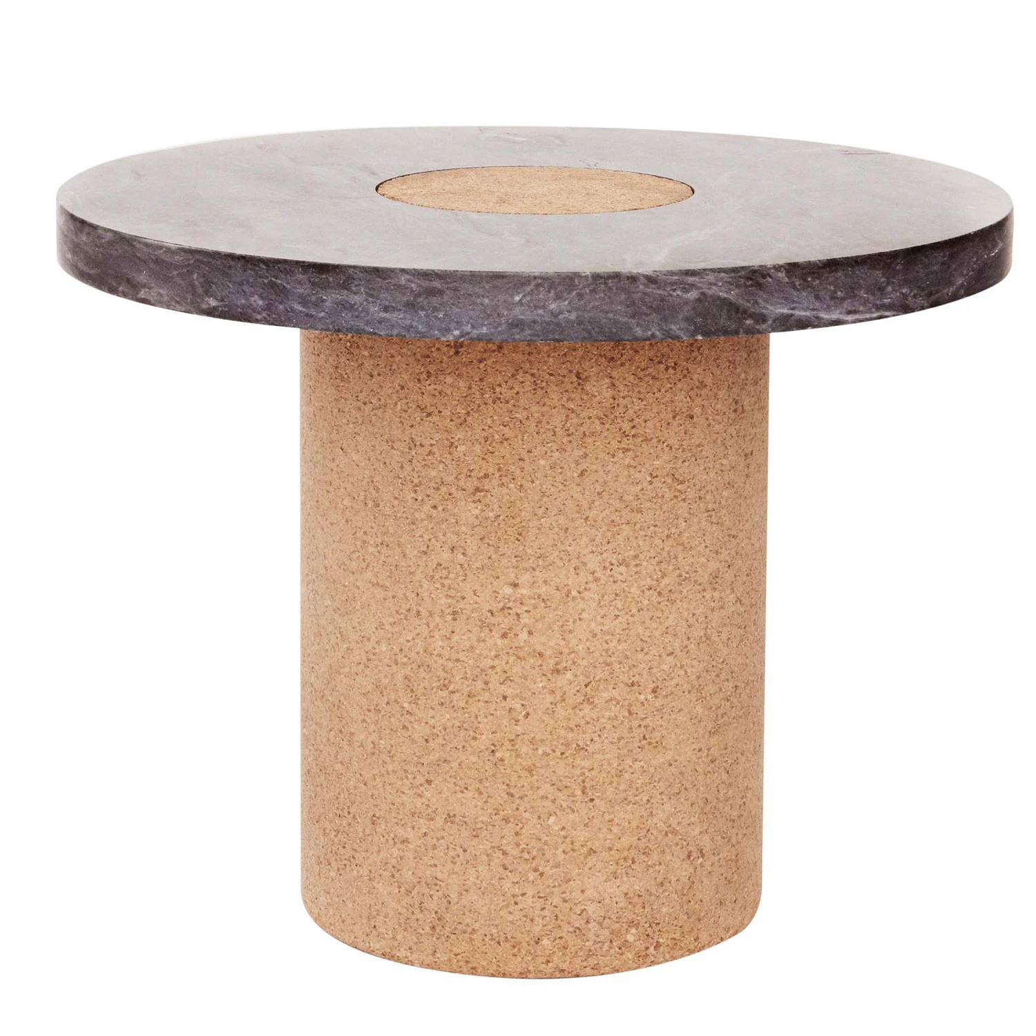 Frama Sintra Bord Marmor &Oslash; 60 Cm - Soffbord Kork Svart