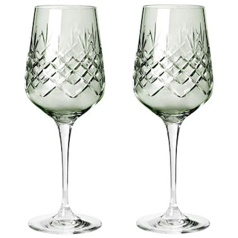 Crispy Madame Vitvinsglas 35 cl 2-pack, Emerald