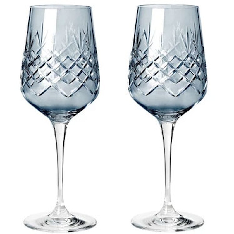 Crispy Madame Vitvinsglas 35 cl 2-pack, Sapphire