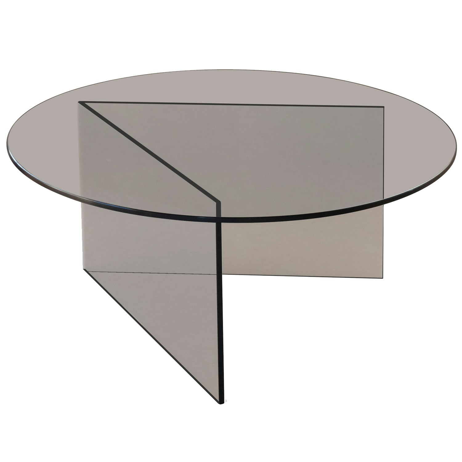 friends & founders pond soffbord ø80 cm - soffbord glas brons