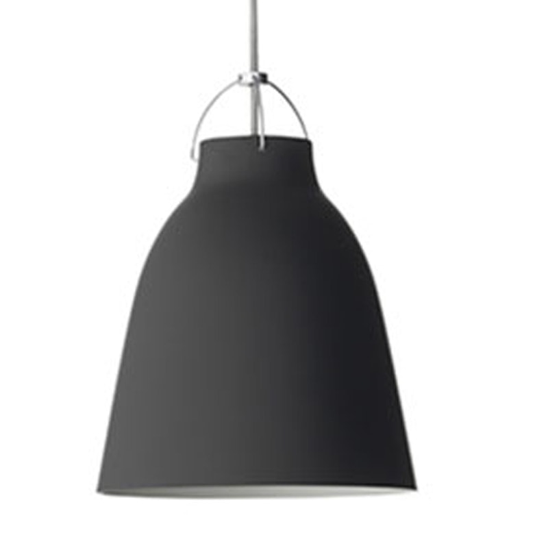 Caravaggio Taklampa P2, Sladd 3 m, Matt Svart