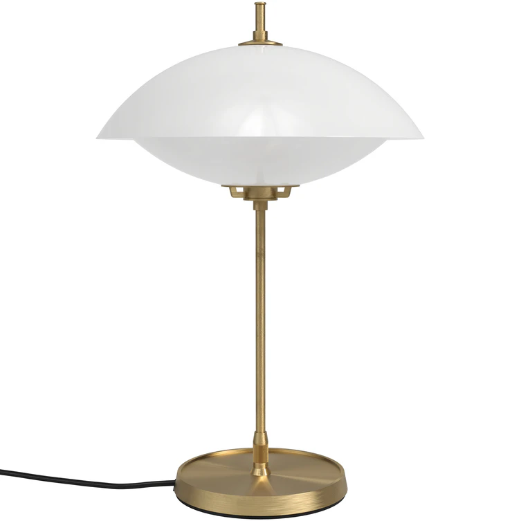 Fritz Hansen Clam Bordslampa - Bordslampor M&auml;ssing Vit