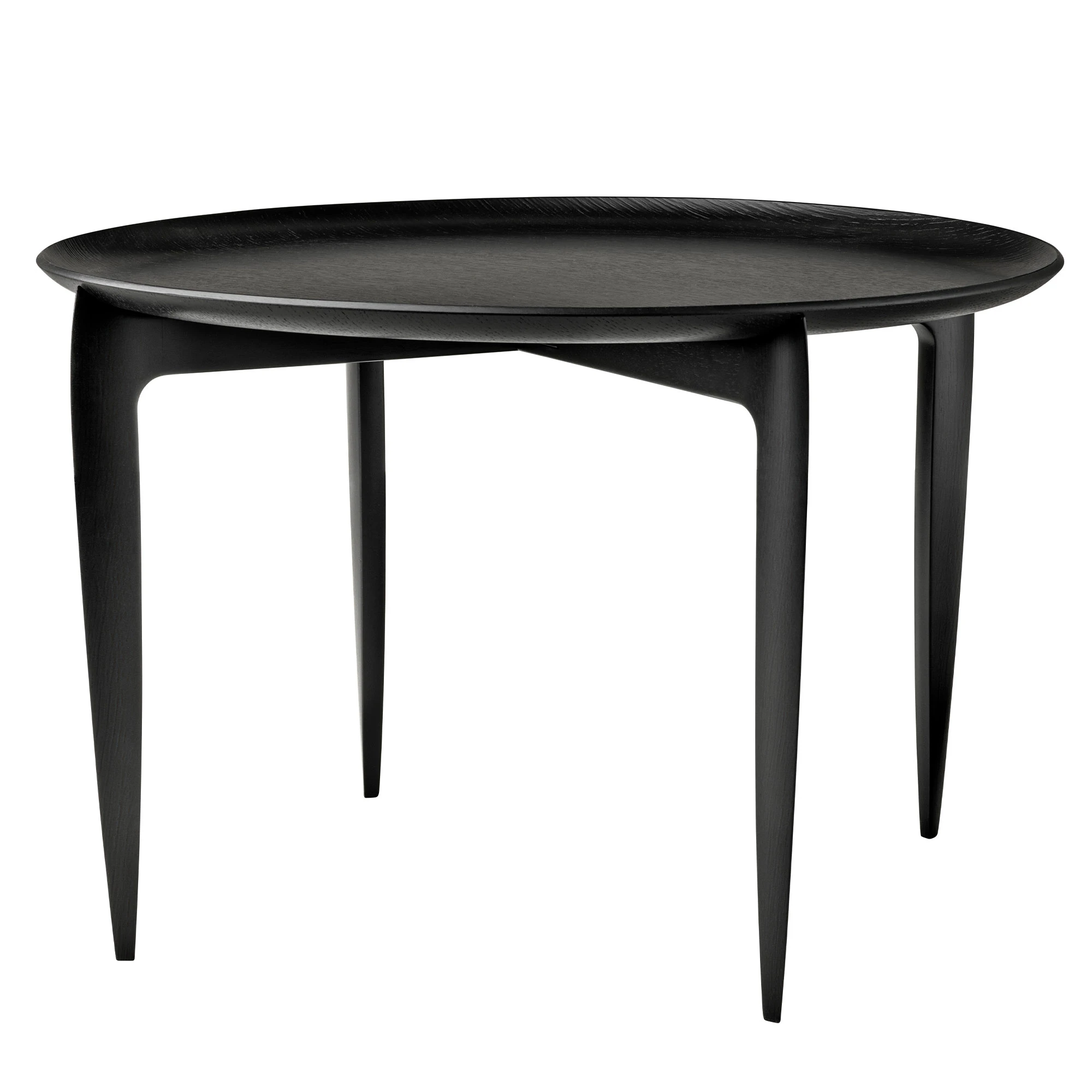 Fritz Hansen Tray Soffbord Svart - Soffbord Lackerad Ekfan&eacute;r Svartlackad Ek