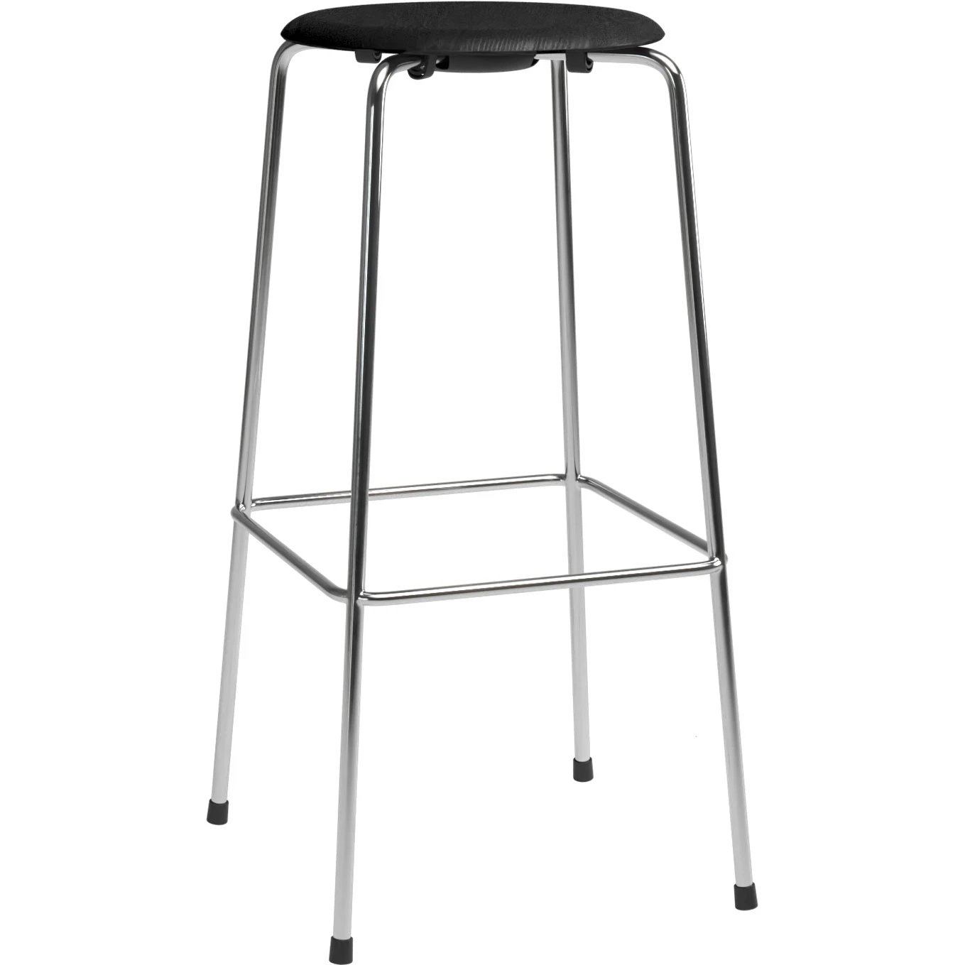Fritz Hansen High Dot&trade; Barstol Med 4 Ben 76 Cm / Svart - Barstolar Ask Krom