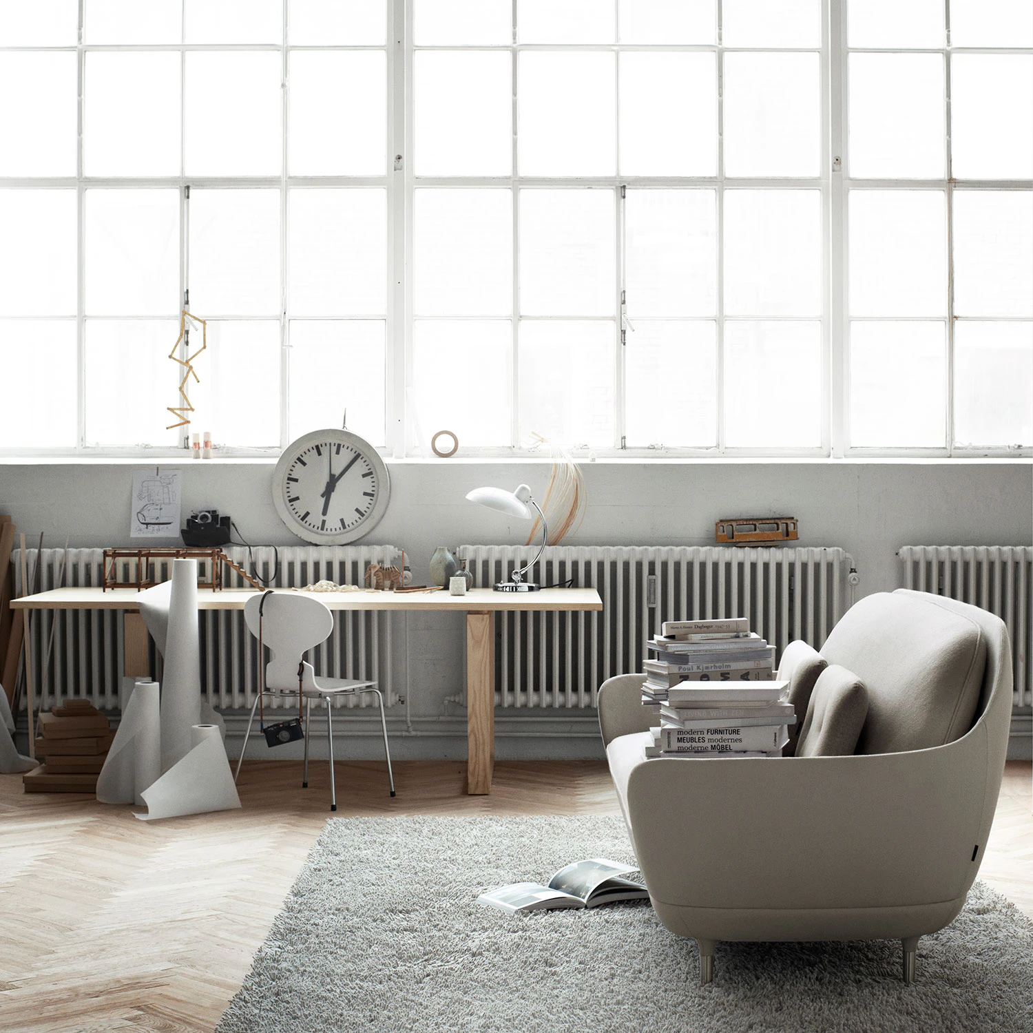Fritz Hansen Kaiser Idell 6631-t Luxus Bordslampa, vit från Fritz Hansen, bild 5
