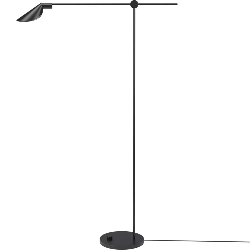 Fritz Hansen Ms011 Golvlampa - Golvlampor Rostfritt St&aring;l Black PVD