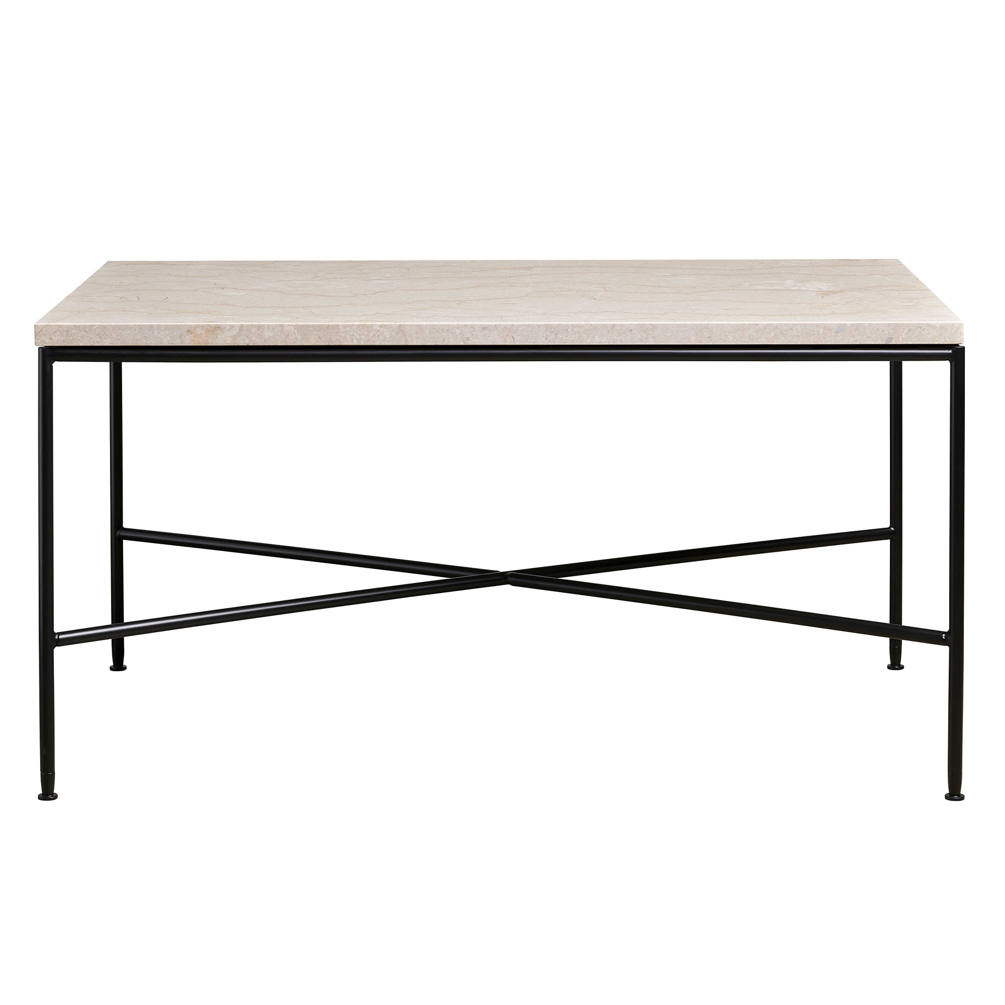 Fritz Hansen Planner Soffbord 45x75 Cm Cream - Soffbord Marmor Svart
