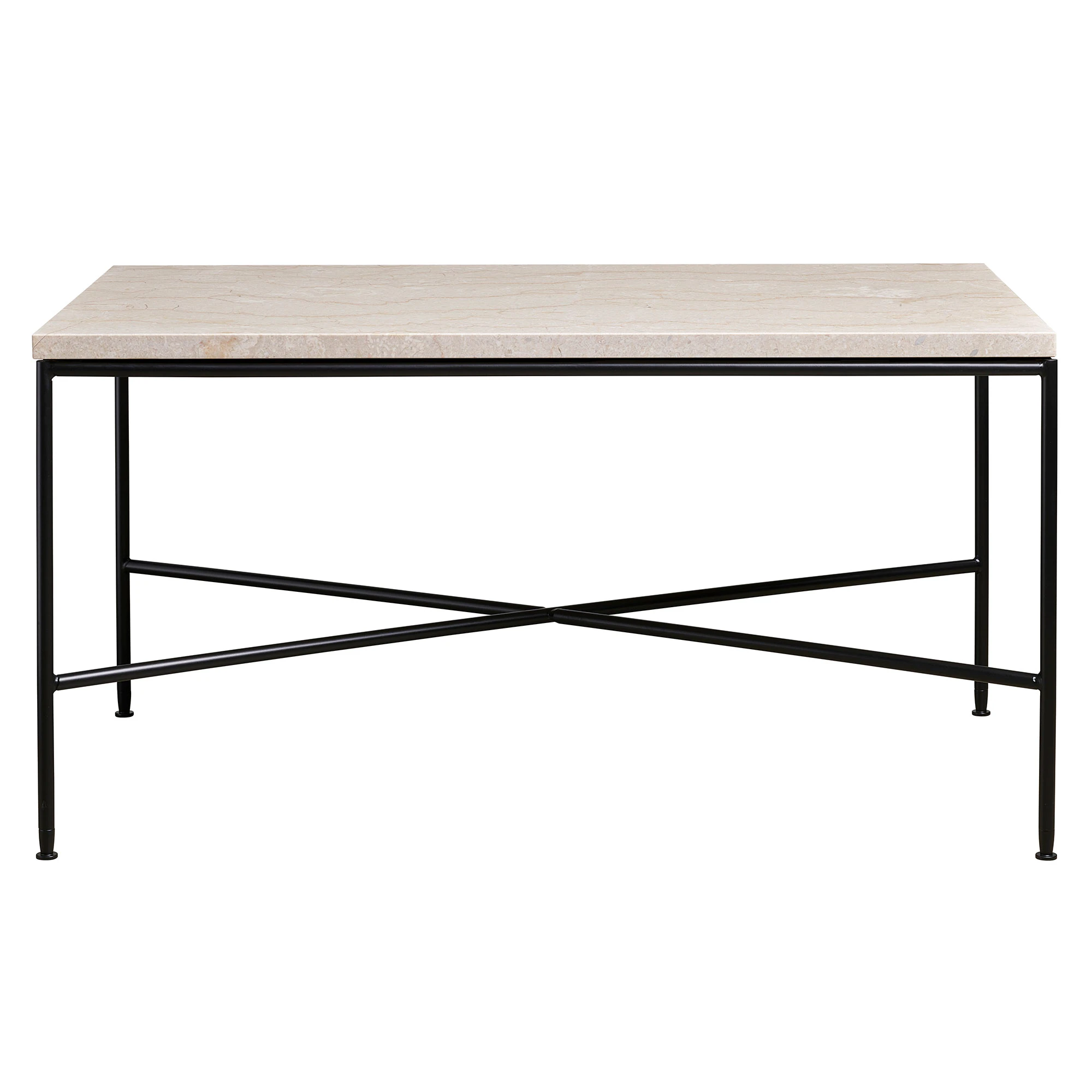 Fritz Hansen Planner Soffbord 80x80 Cm Cream - Soffbord Marmor Svart