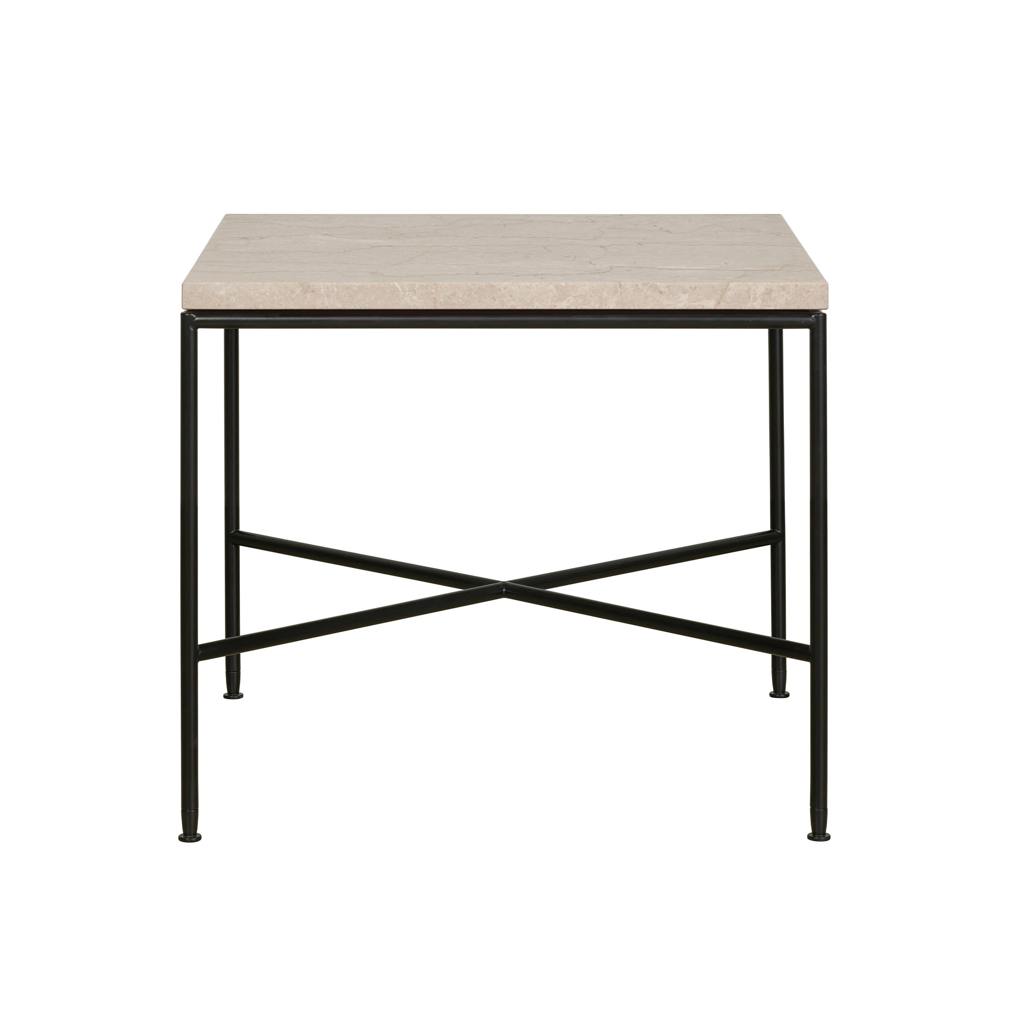 Fritz Hansen Planner Soffbord 45x45 Cm Cream - Soffbord Marmor Svart