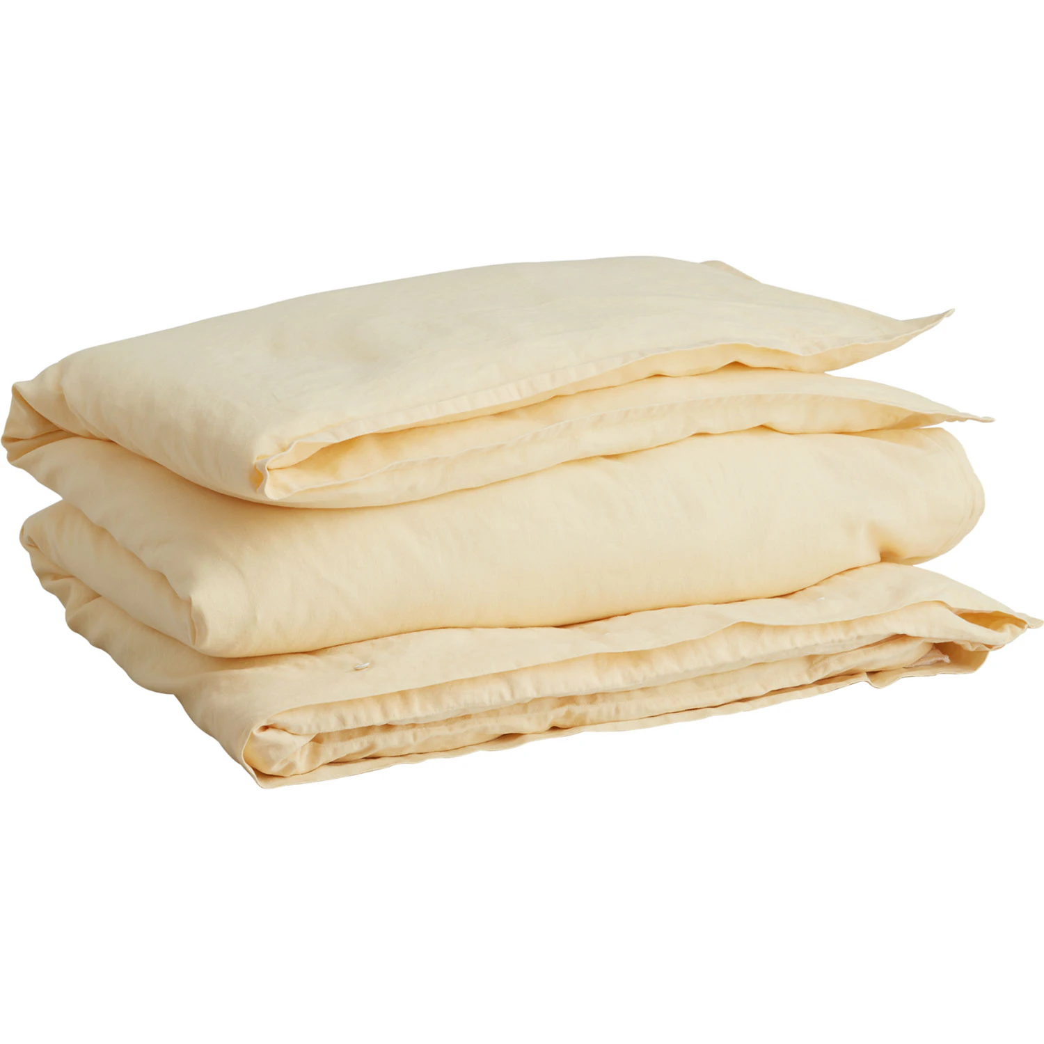 Gant Home Cotton Linen Påslakan 150x210 Cm - Påslakan Bomull Butter Yellow