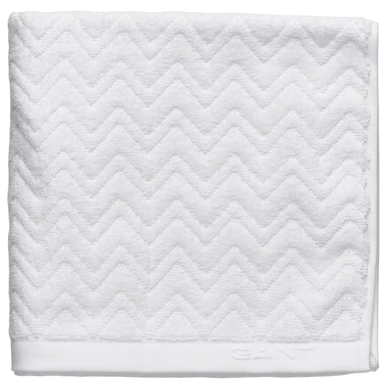 Jacquard Herringbone Badrumsmatta 60x90 cm, Vit