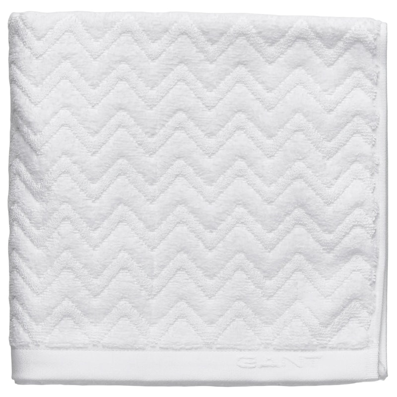 Jacquard Herringbone Badrumsmatta 60x90 cm, Vit