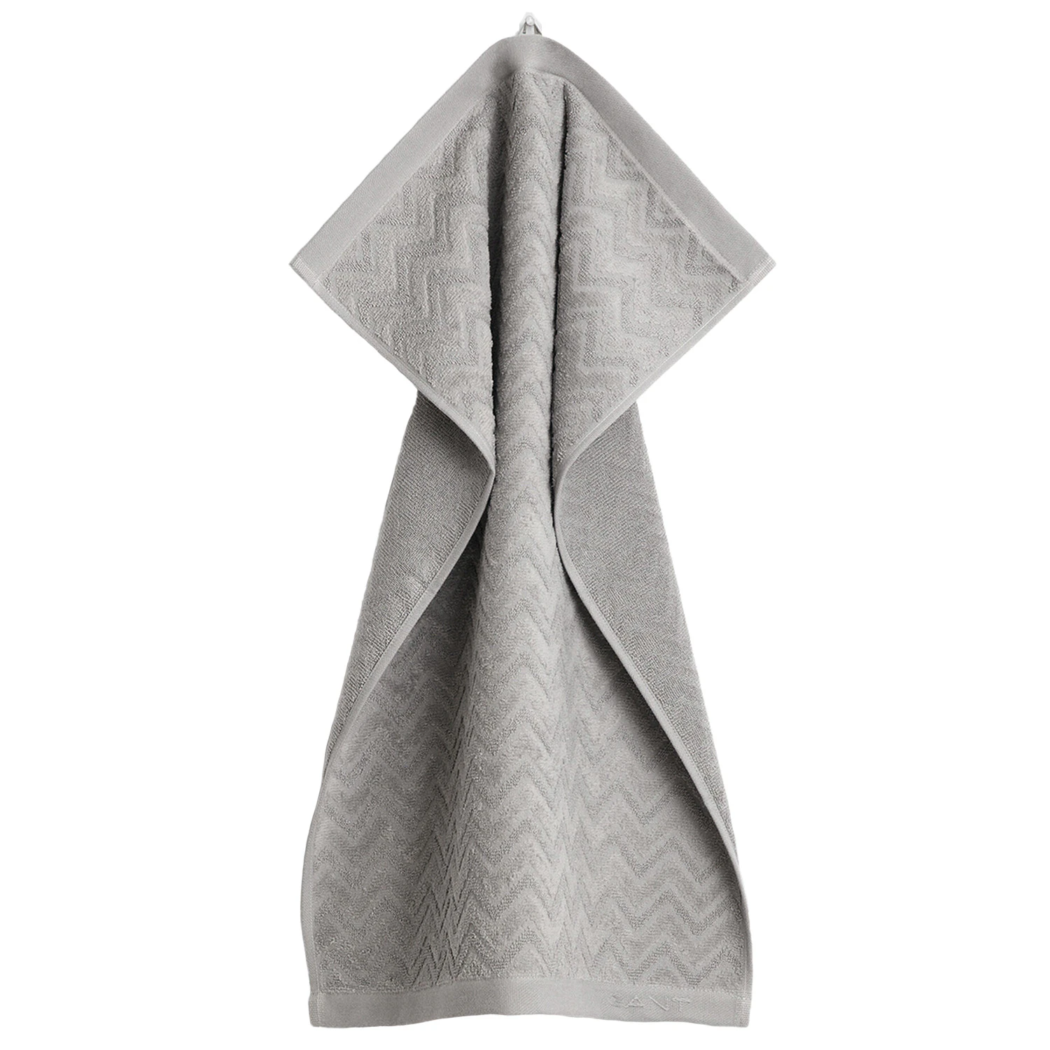 Gant Home Jacquard Herringbone Handduk 30x50 Cm - Handdukar & Badlakan Bomull Concrete Grey