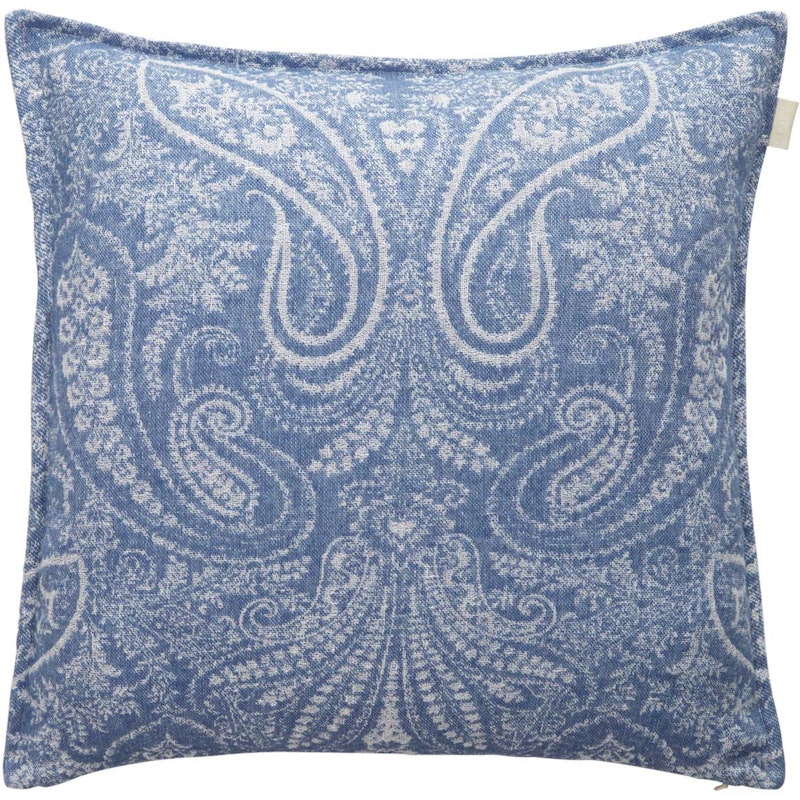 Jacquard Paisley Kuddfodral 50x50 cm, Mid Blue