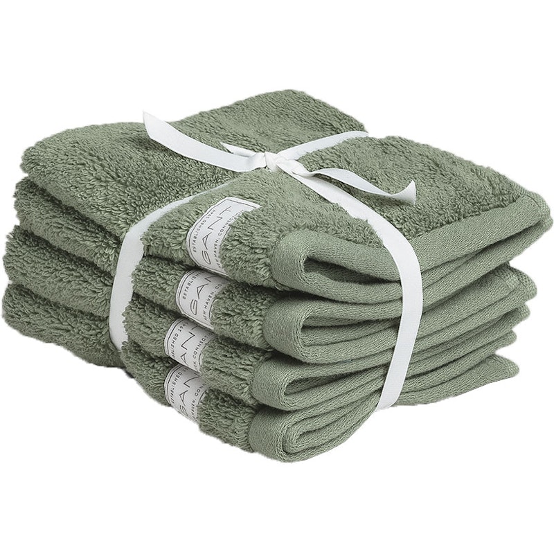 Premium Handdukar 30x30 cm 4-pack, Agave Green