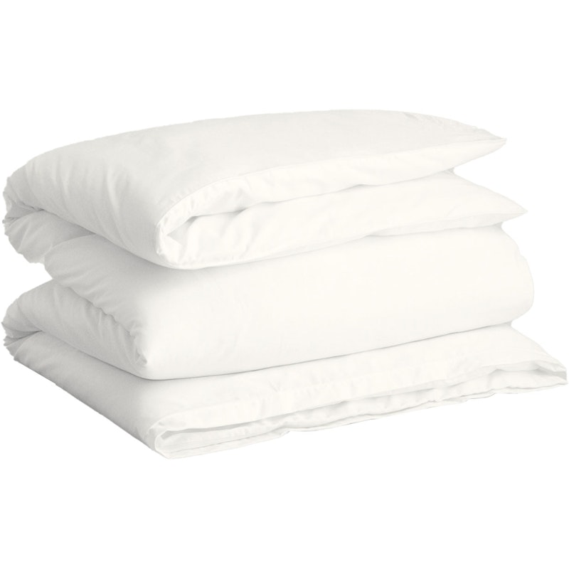 Sateen Påslakan 220x220 cm, Vit