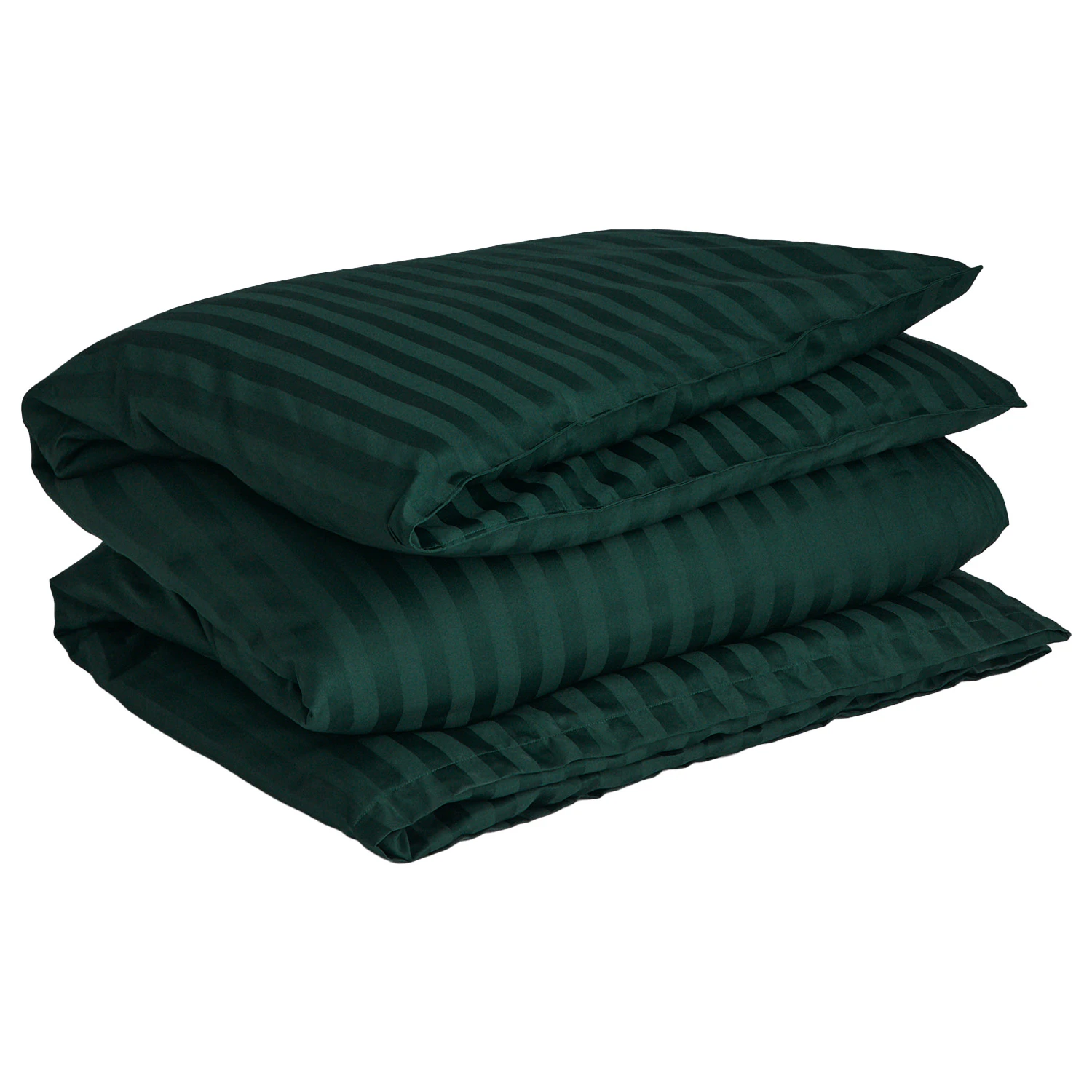 Gant Home Sateen Stripes Påslakan 150x210 Cm - Påslakan Bomull Tartan Green