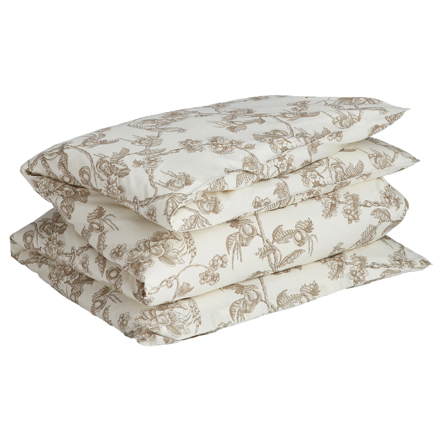 Gant Home Tree Print Double Påslakan 220x220 Cm - Påslakan Bomull Taupe Beige